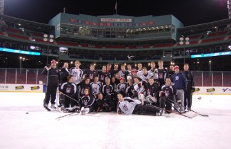 Men's Hockey Team at Fenway