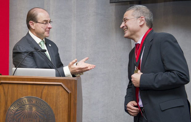 President Aoun with Alessandro Vespignani