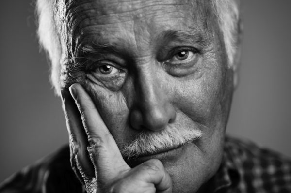 Bill Fowler, professor emeritus, poses for a portrait on June 30, 2017. Photo by Adam Glanzman/Northeastern University