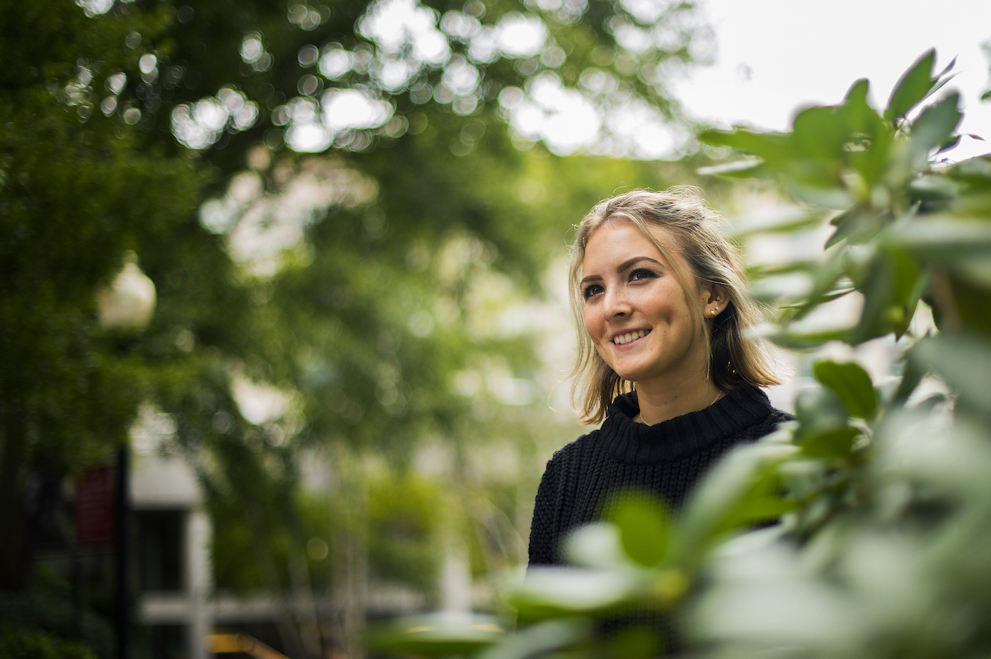 Laura Masnato, DMSB'21, poses for a portrait at Northeastern University on Sept. 6, 2017. 