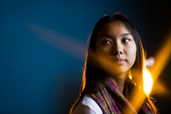 Emily Mui, E'19, is one of more than 150 Northeastern students who participated in the 10th annual Clinton Global Initiative University. Photo by Adam Glanzman/Northeastern University