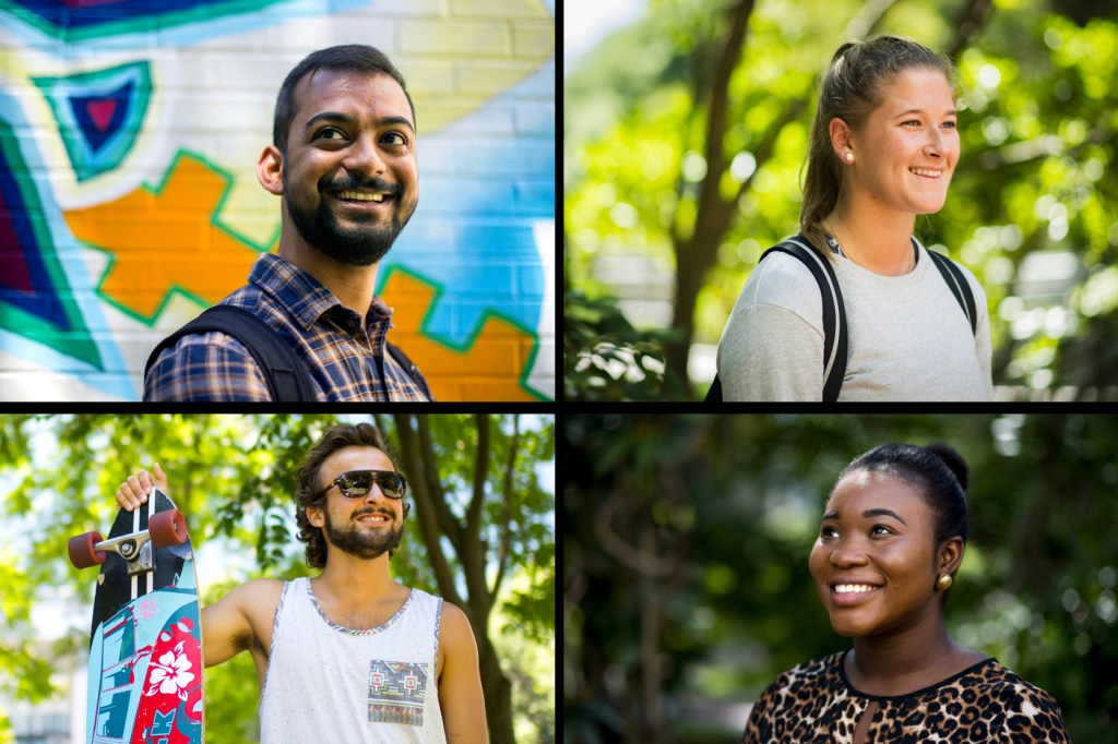 4 student portraits