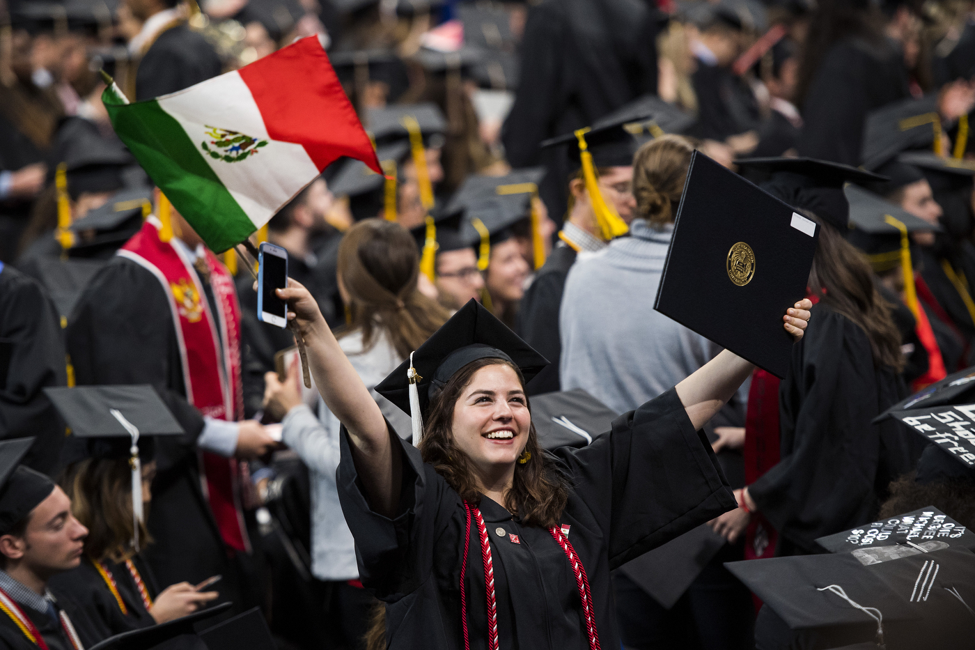 More than 4,000 students received diplomas at Commencement, which was held at TD Garden in Boston.