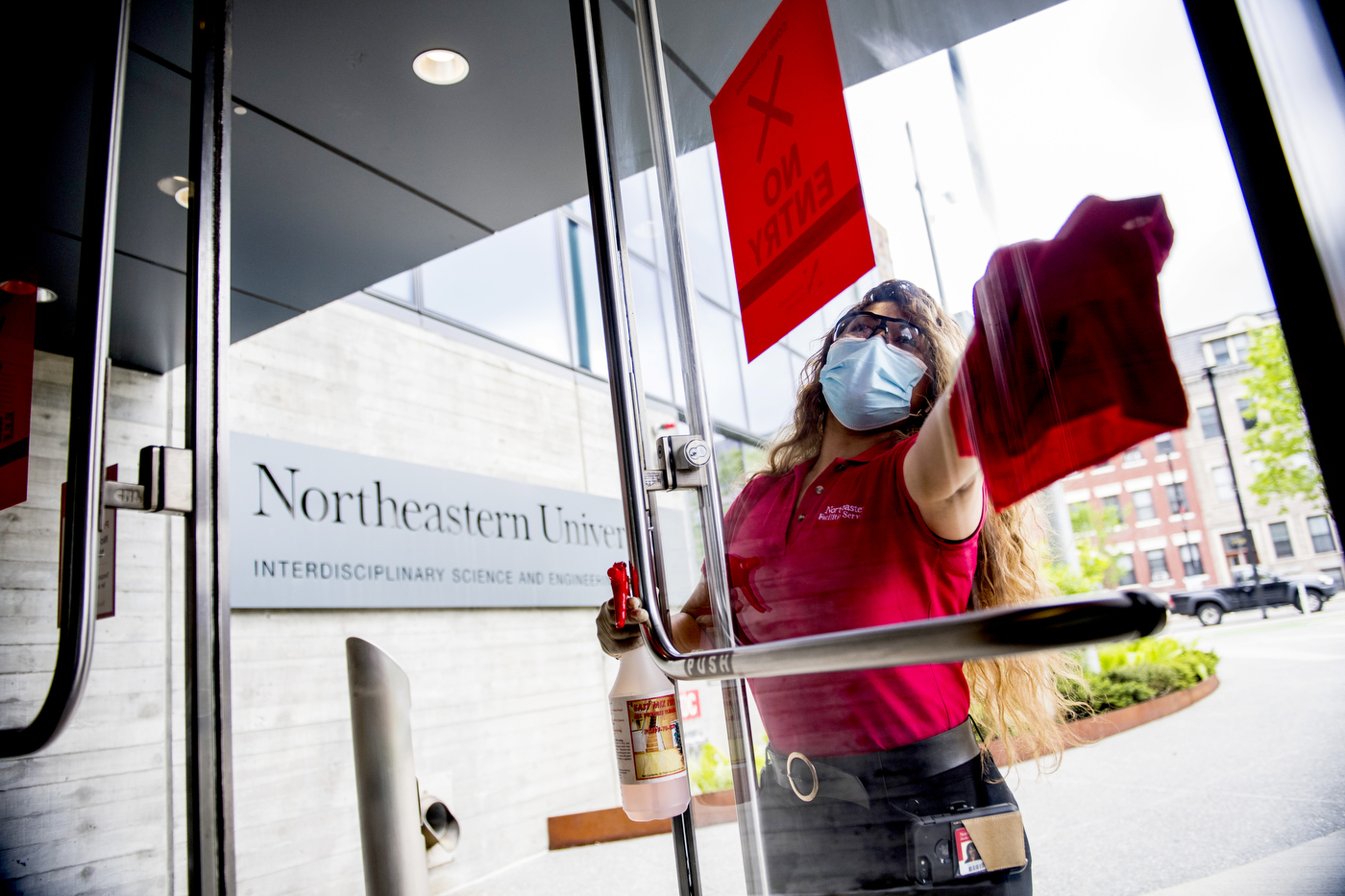 Meet the small army of cleaners who are keeping Northeastern safe