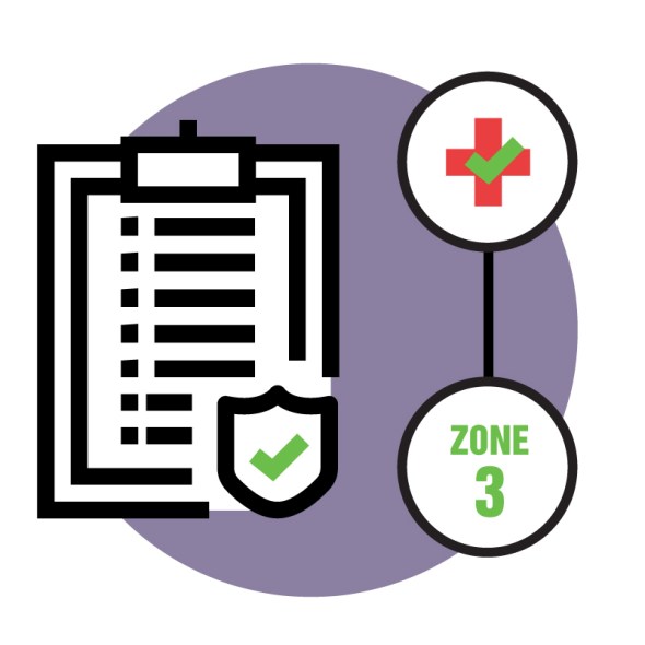 Step 3: At check-in, you will confirm your identity and receive a testing kit with a barcoded label to identify your test. The kit will include a sterile tube and a swab. You will then be directed to a different area to perform the swabbing.