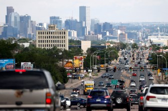 heavy traffic in a colorado city