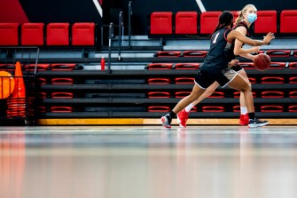 Northeastern women’s basketball practice