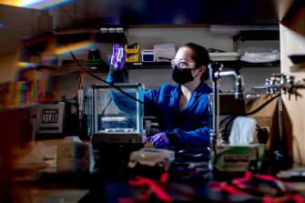 Sydney Morris in her lab