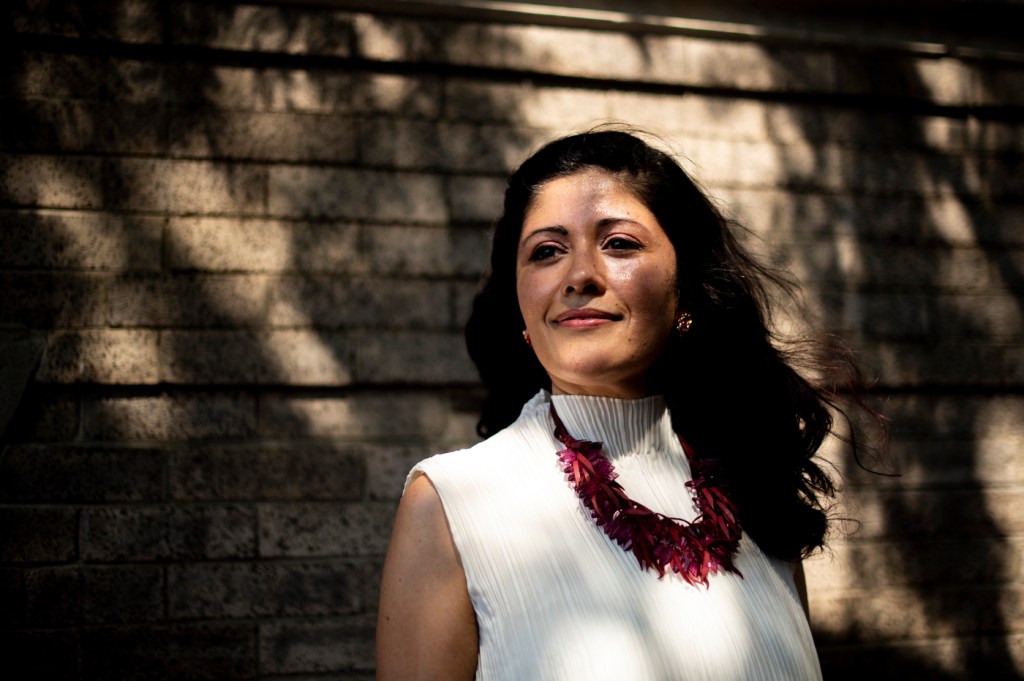 Northeastern graduate Evelyn Barahona, director of the Latino Equity Fund, says the new philanthropic fund will be used to provide the Latino Community with equal access to health, education, and economic opportunities. Photo by Ruby Wallau/Northeastern University