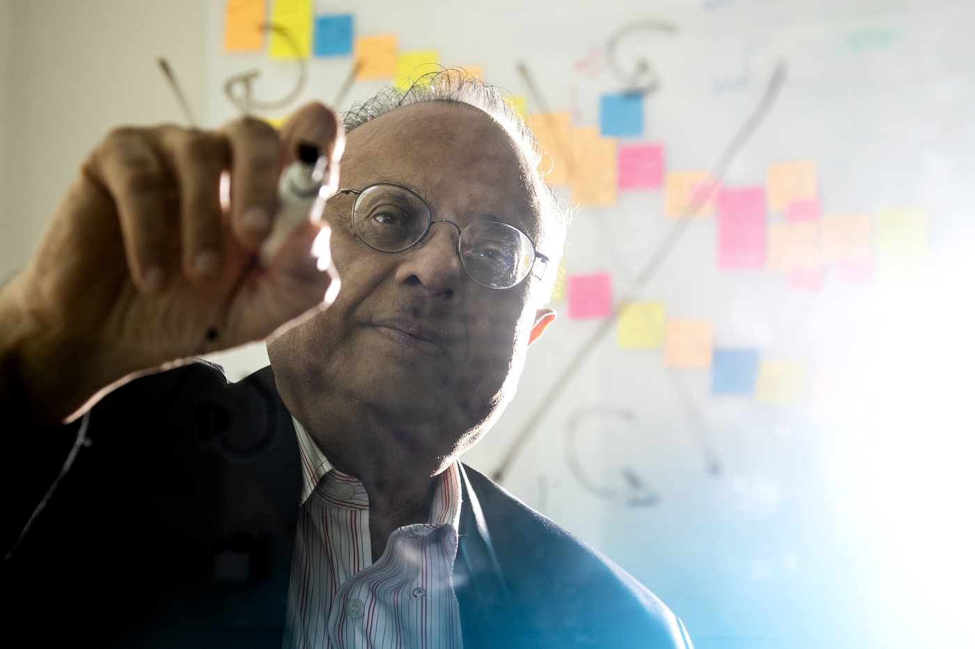 Arun Bansil, university distinguished professor of physics in the College of Science at Northeastern. Photo by Ruby Wallau/Northeastern University