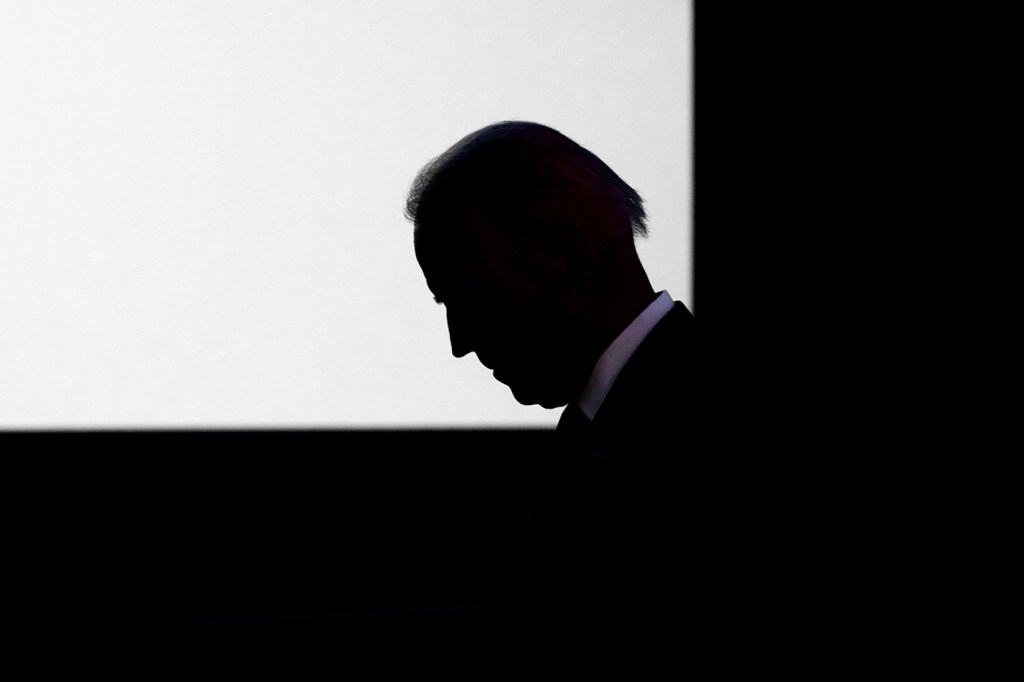 silhouette of joe biden