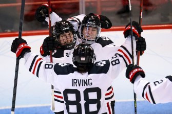 Huskies celebrate.