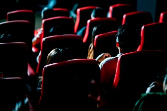 red seats in a movie theater