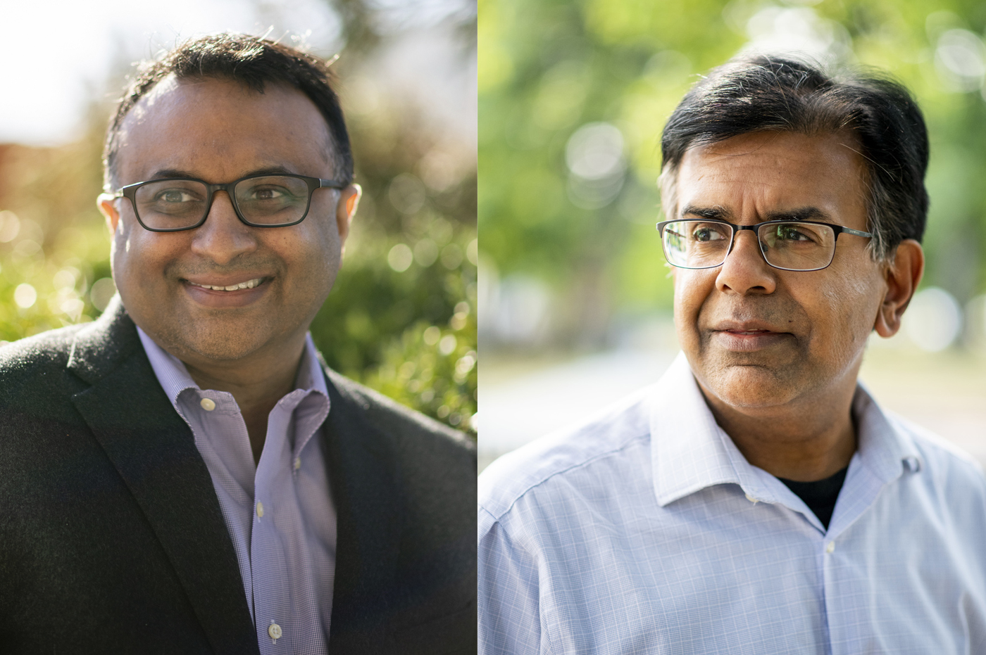 Neil Maniar, director of the Master of Public Health program and a professor of the practice in the Bouvé College of Health Sciences, and Mansoor Amiji, Distinguished Professor and Chair of the Department of Pharmaceutical Sciences.