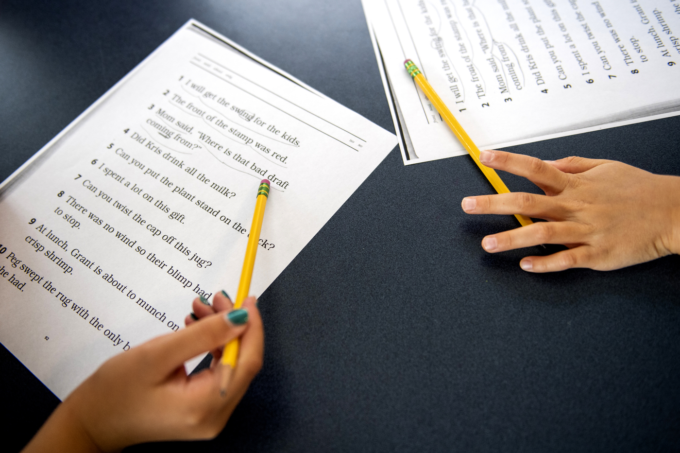 Students participate in Word Detectives, a summer reading program hosted by the Speech-Language and Hearing Center, at the Behrakis Health Sciences Center on Monday, July 18, 2022.