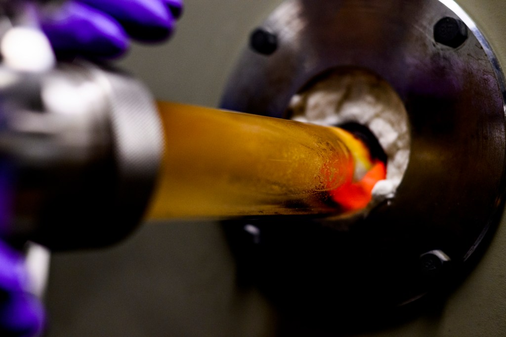 close up of a silicon nanowire