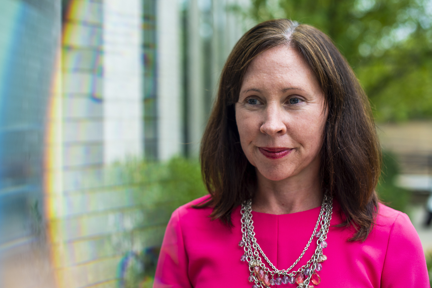 Headshot of Amy Farrell discussing human trafficking laws. 