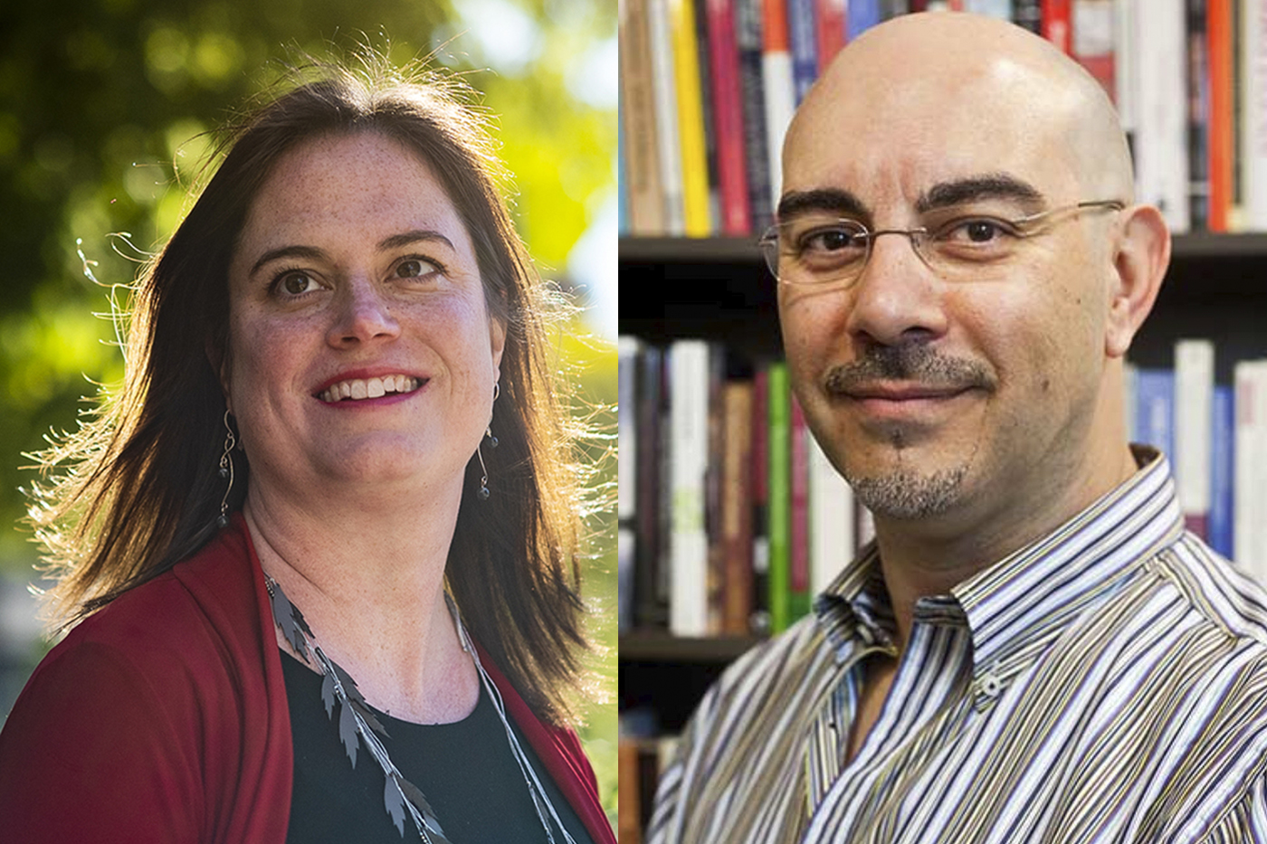 headshot of Laura Kuhl (left) and Amilcar Barreto (right)