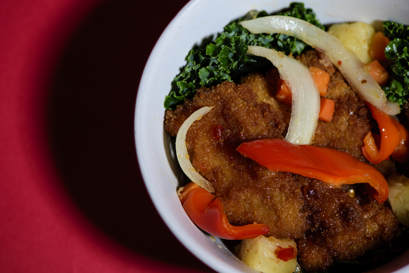 thai chicken meal in a bowl