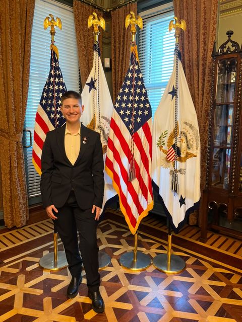 Ren Birnholz at the White House