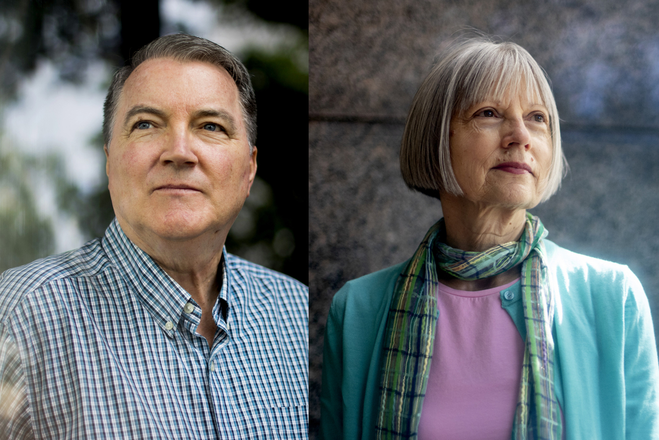 Headshot of Denis Sullivan (left) and Gordana Rabrenovic (right)