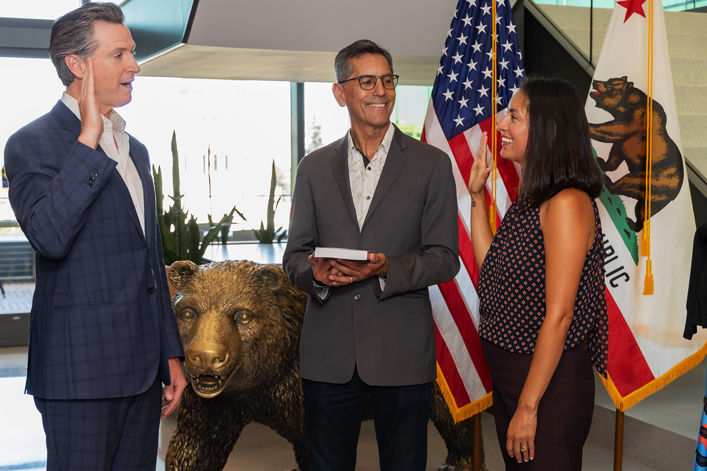 Yana Garcia swearing into office