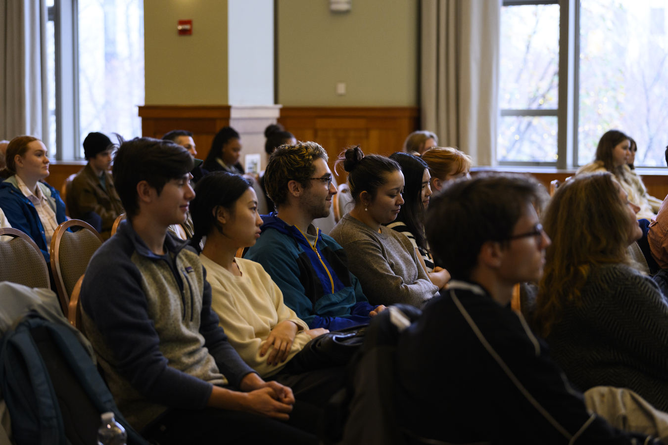 students and staff sitting in audience