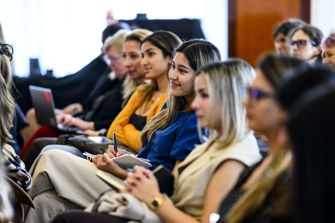 Audience of women at event