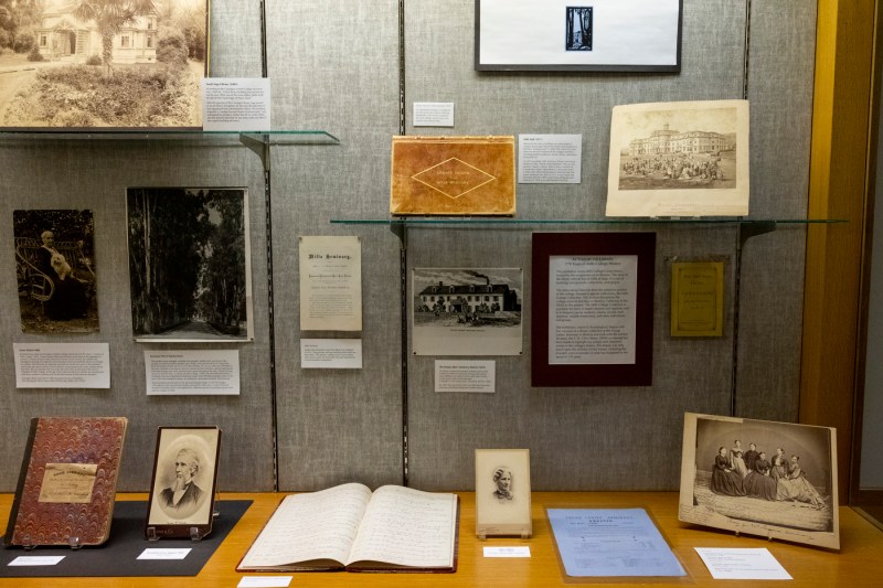 A display of rare books