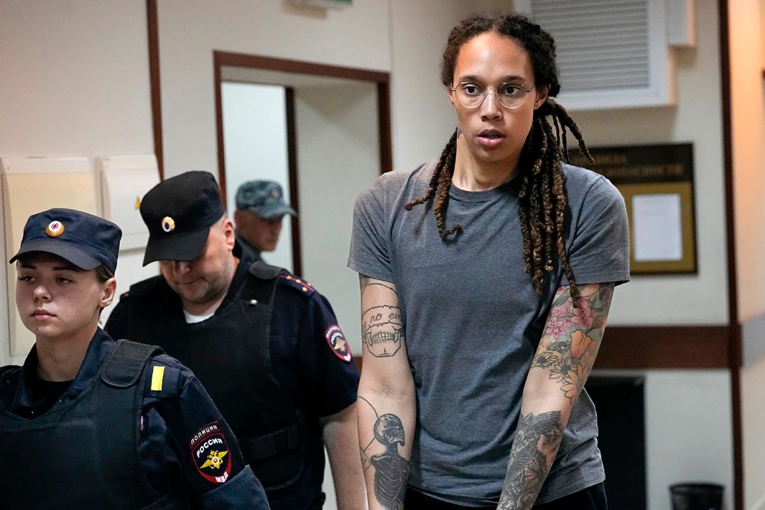 brittney griner in handcuffs