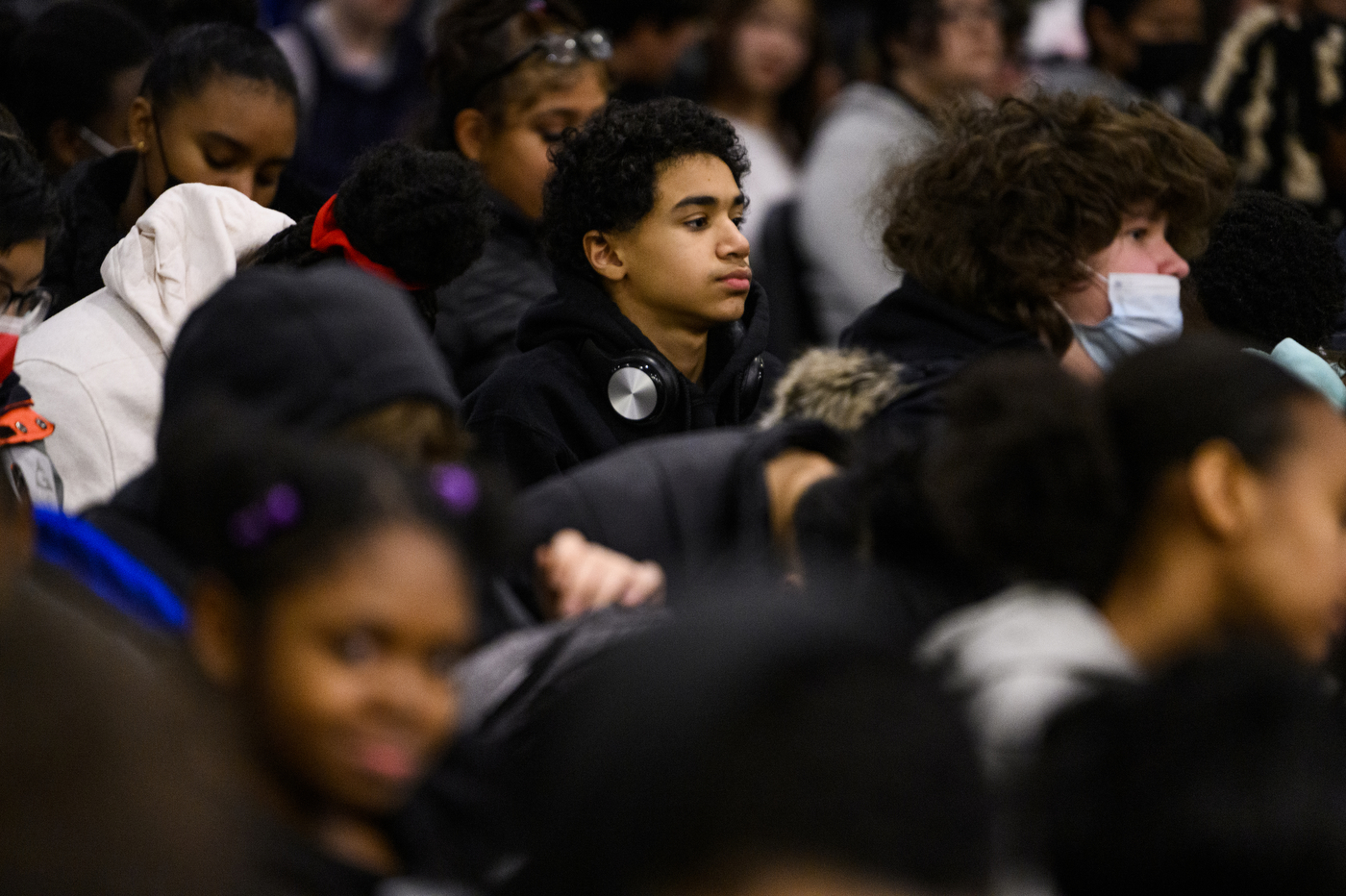 audience members at event