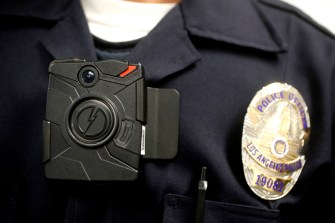 police body camera attached to uniform