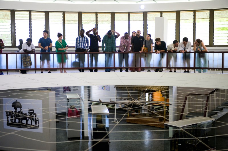 group of people exploring the National Museum Gallery