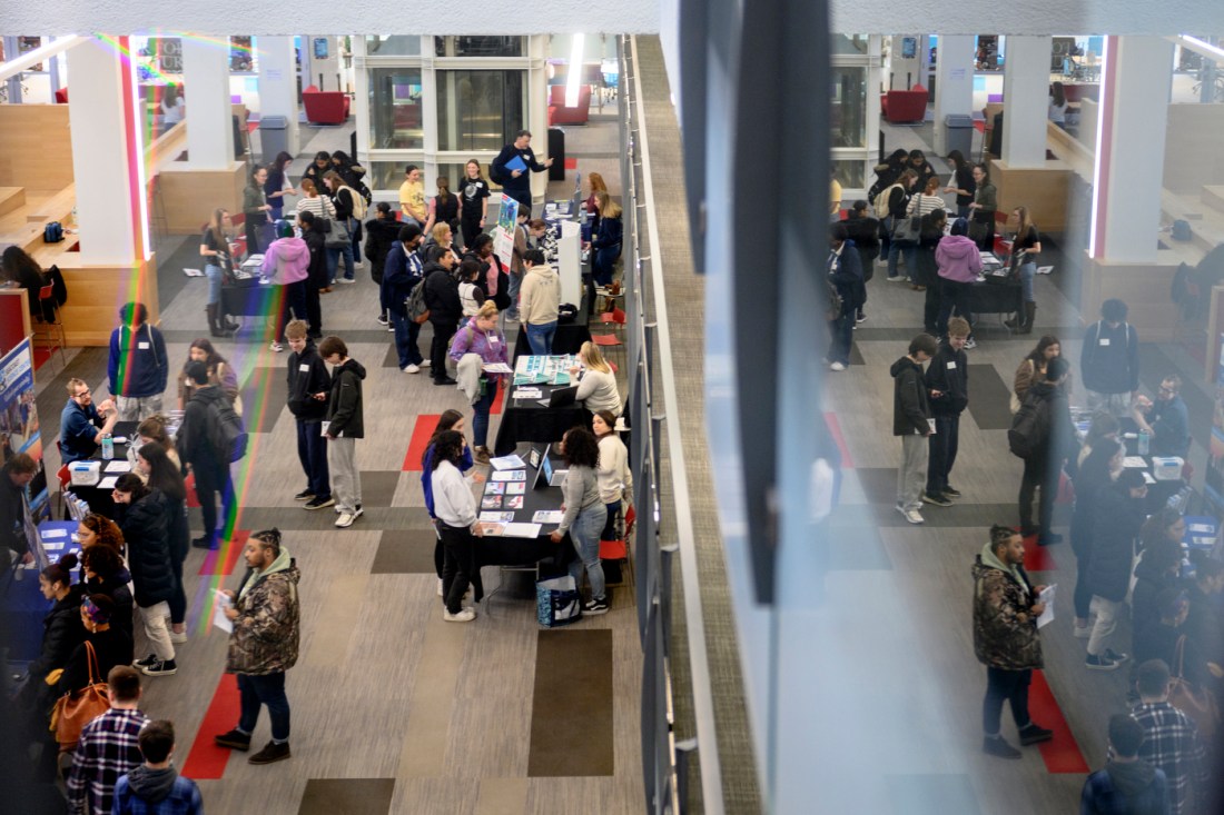 students attending marine science symposium