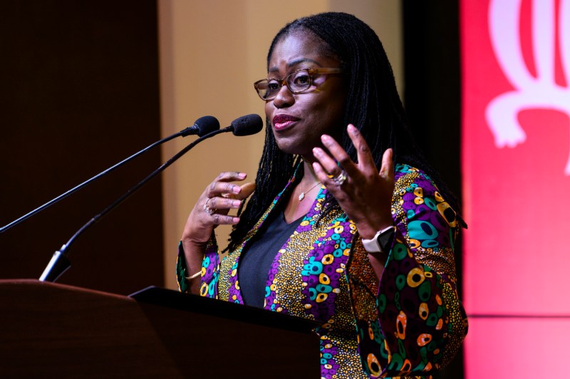 Elsie Add Awadzi speaking at Global Leadership Summit