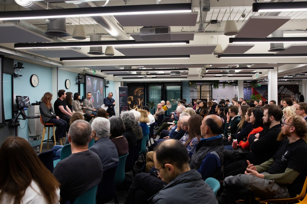 crowd of people at Northeastern event in London