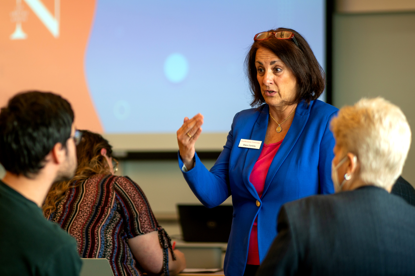 Northeastern University community members at career conference