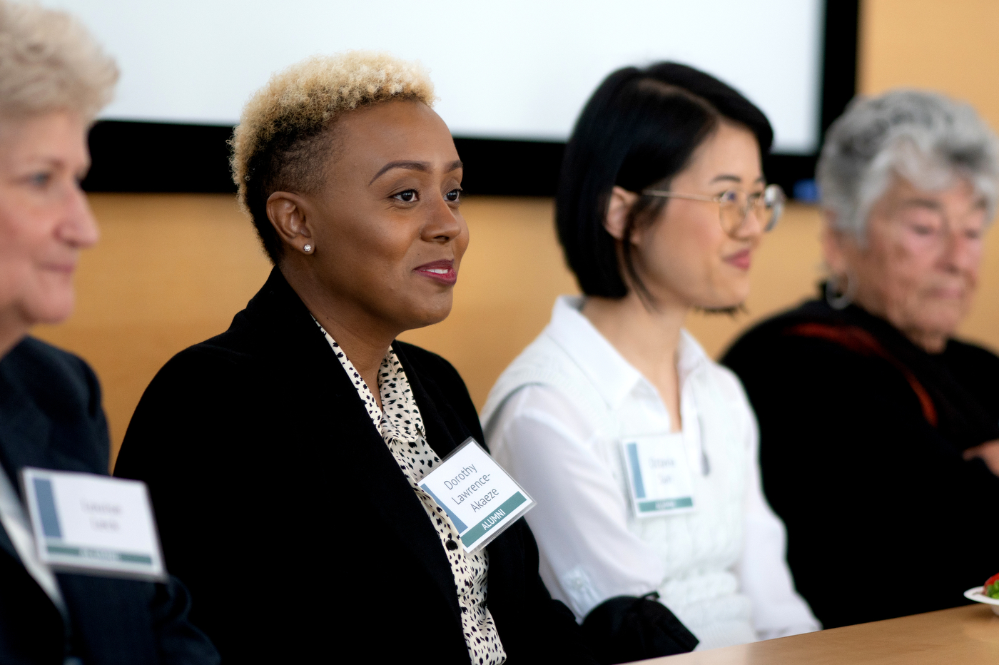 Northeastern University community members at career conference