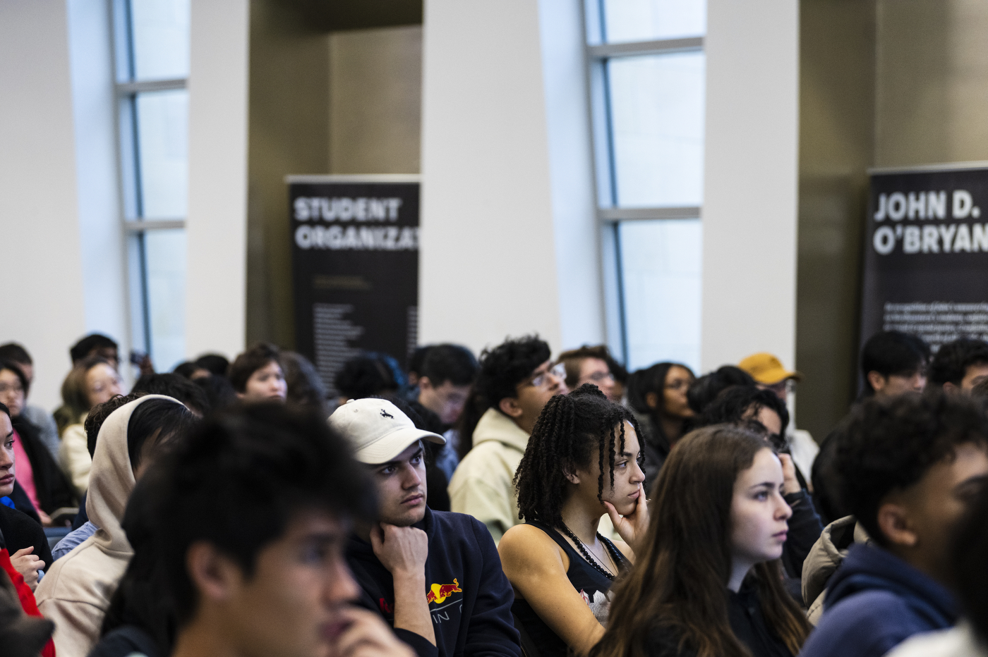 Audience listens to Molly White.