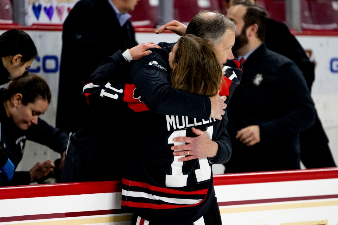 alina mueller hugging coach dave flint