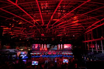 inside of arena used for esports olympics