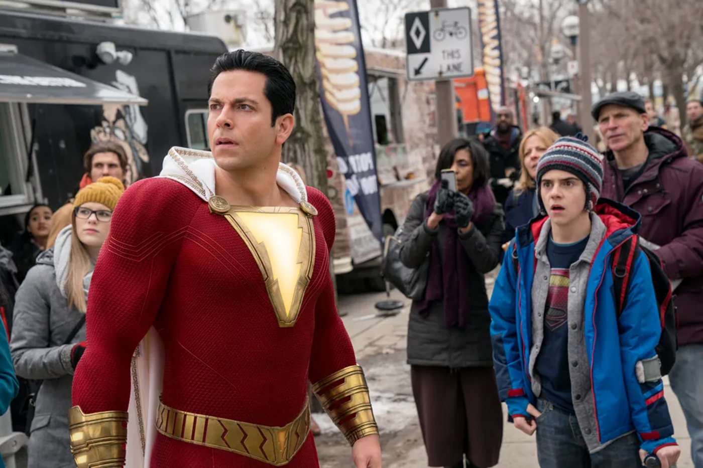 Movie scene from Shazam! Fury of the Gods.