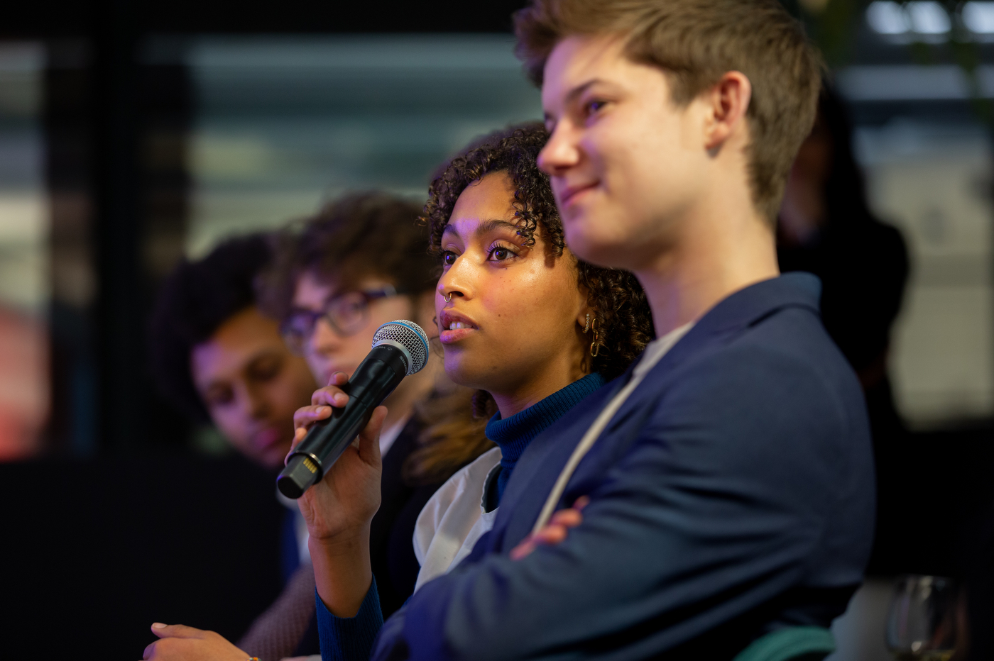 nor'easters a capella group singing at women who empower event