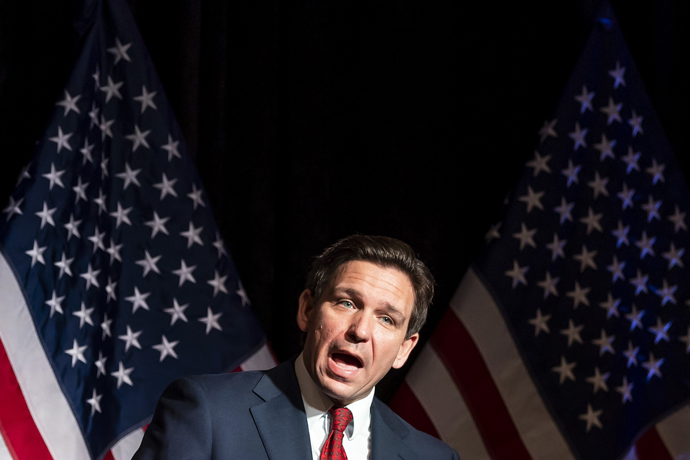 Ron DeSantis speaking at an event