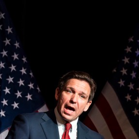 Ron DeSantis speaking at an event