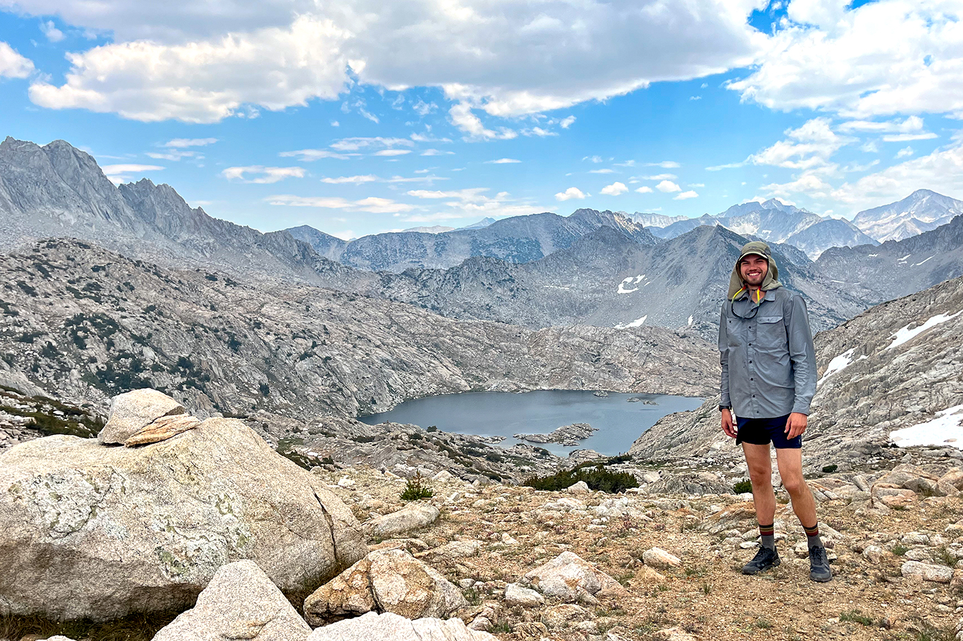 Michael Nelson in mountainous terrain.