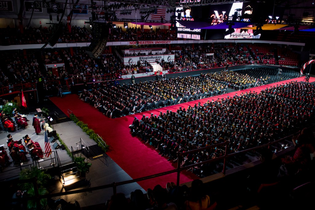 2020 commencement ceremony inside matthews arena