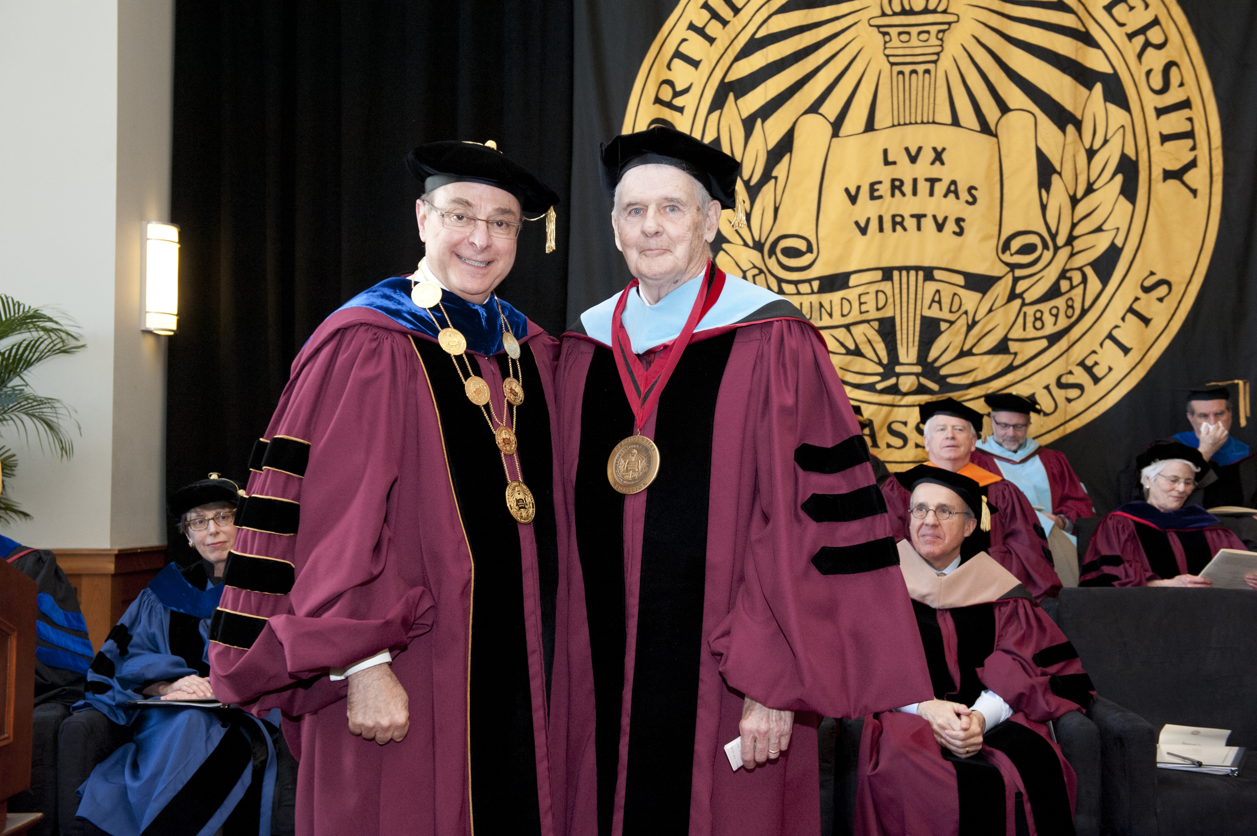 President John A. "Jack" Curry and President Joseph E. Aoun. 