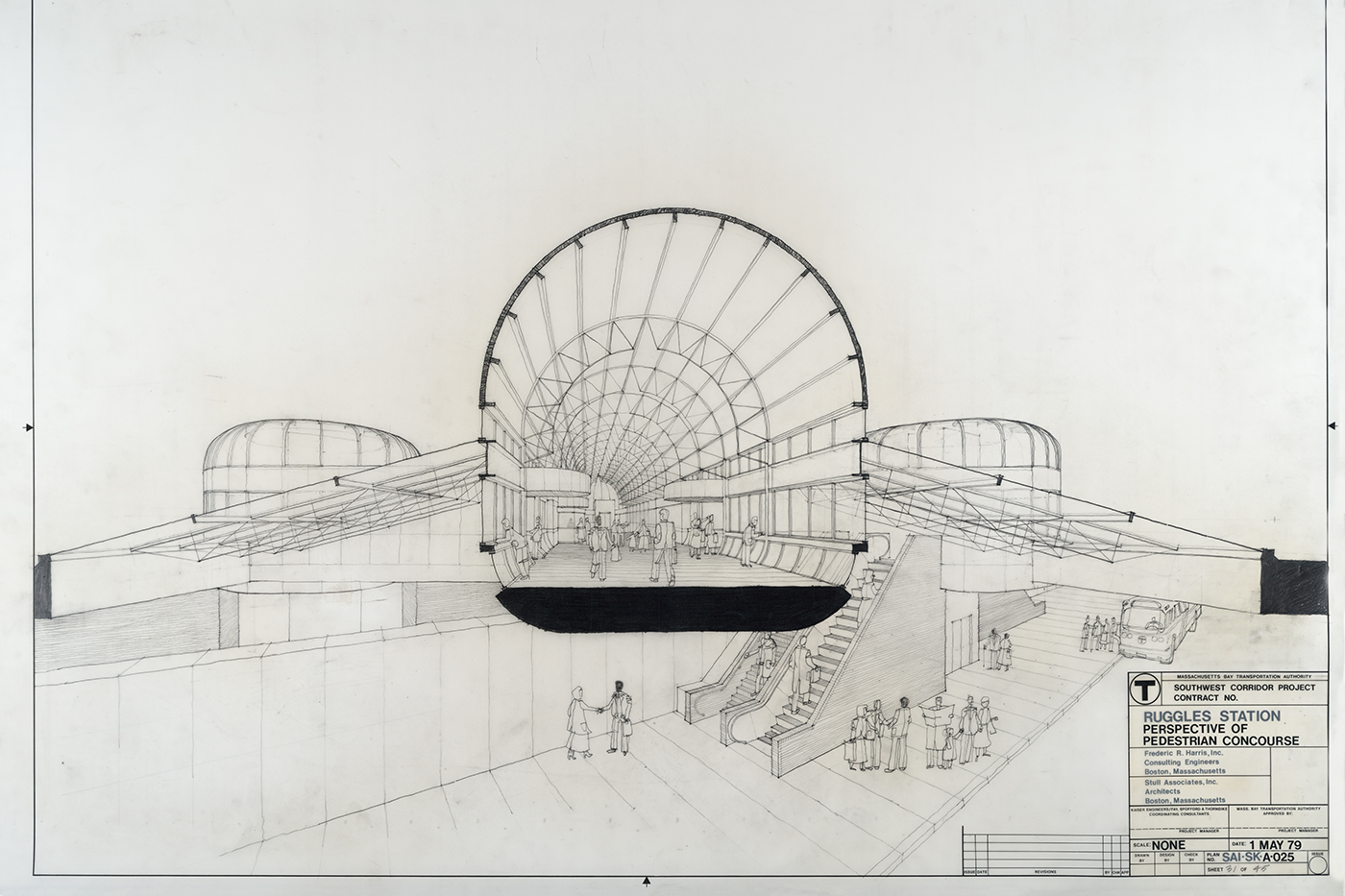 diagram of historic Ruggles Station