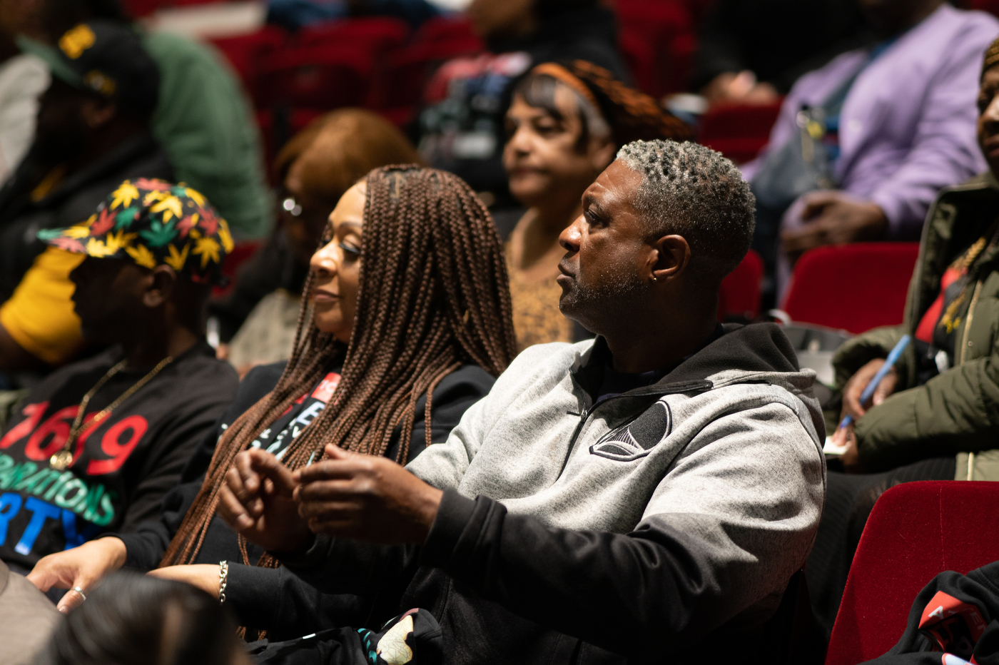 audience members at the meeting with California Reparations Task Force